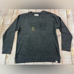 NWT Blue 84 US Army Military Long Sleeve Charcoal Shirt Size Medium